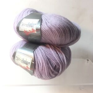 Baruffa 7 Settembre Yarn Lot Of 2 Color 16002 Lot 17879 Light Purple Lavender